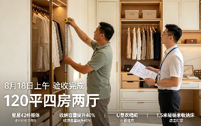 惠阳淡水星河丹堤业主验收，整屋收纳容量提升40%