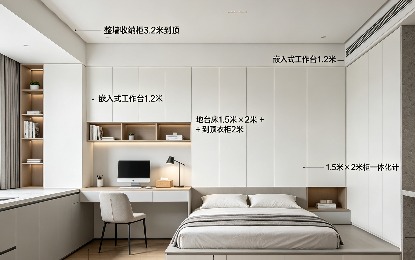 京多多全屋定制布吉某公寓65㎡一室一厅极简风格案例